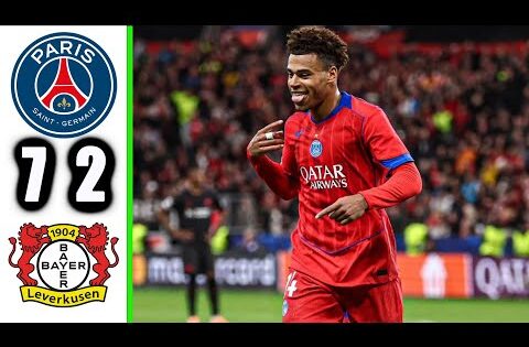 ملخص مباراة باريس سان جيرمان و باير ليفركوزن 7-2 اهداف مباراة باريس سان جيرمان و باير ليفركوزن اليوم