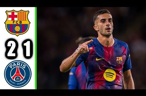 ملخص مباراة برشلونة و باريس سان جيرمان 1-2 اليوم اهداف برشلونة اليوم ملخص كامل