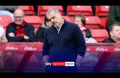 The moments that followed Ange Postecoglou's sacking as Nottingham Forest manager