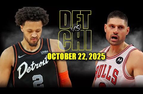 Chicago Bulls vs Detroit Pistons Full Game Highlights – October 22, 2025 | NBA Season