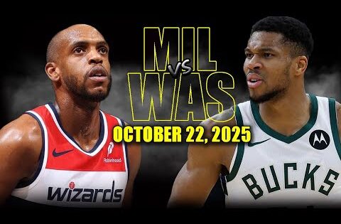 Milwaukee Bucks vs Washington Wizards Full Game Highlights – October 22, 2025 | NBA Season