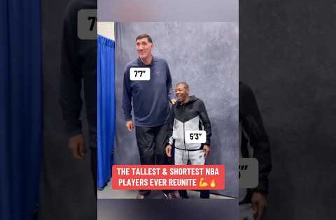 7’7” Gheorghe Muresan & 5’3” Muggsy Bogues 🤝 (via SaidSharif11/TT)