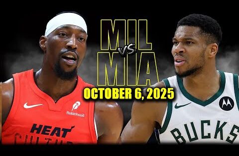 Miami Heat vs Milwaukee Bucks Full Game Highlights – October 6, 2025 | NBA Preseason