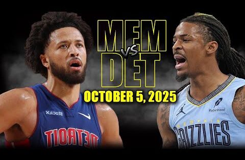 Memphis Grizzlies vs Detroit Pistons Full Game Highlights – October 6, 2025 | NBA Preseason