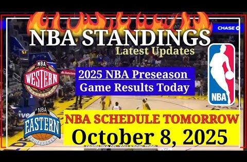 NBA STANDINGS TODAY as of October 7, 2025 | GAME RESULTS | NBA SCHEDULE October 8, 2025