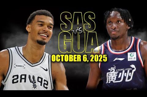 San Antonio Spurs vs Guangzhou Loong Lions Full Game Highlights – October 6, 2025 | NBA Preseason