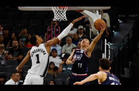 225cm 포인트가드를 노리는 웸반야마의 복귀전 퍼포먼스 | NBA 프리시즌
