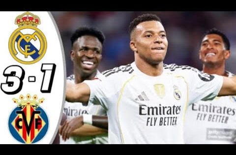 ريال مدريد و فياريال الدوري الاسباني ملخص و أهداف مباراة اليوم 3-1