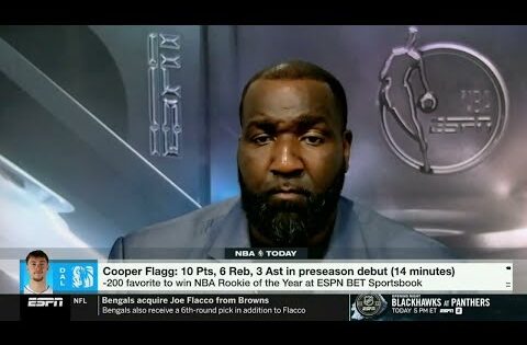 NBA Today | Perkins reacts to Cooper Flagg drops 10 Pts as Mavs beat Thunder in his preseason debut