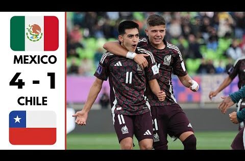 ملخص مباراة المكسيك و تشيلي 4️⃣ – 1️⃣ | أهداف مباراة المكسيك و تشيلي 4 – 1 كأس العالم تحت 20 سنة