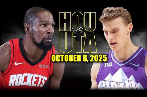 Houston Rockets vs Utah Jazz Full Game Highlights – October 8, 2025 | NBA Preseason