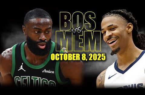 Boston Celtics vs Memphis Grizzlies Full Game Highlights – October 8, 2025 | NBA Preseason