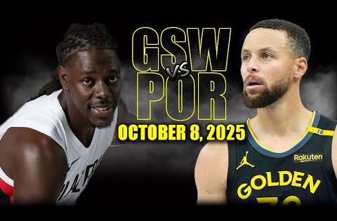 Golden State Warriors vs Portland Trail Blazers Full Game Highlights- October 8 2025 | NBA Preseason