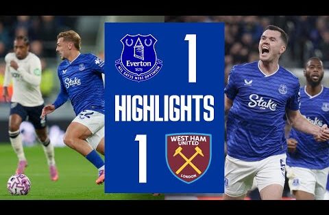 EVERTON 1-1 WEST HAM | Premier League highlights