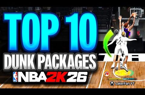 THE TOP 10 MOST OVERPOWERED DUNKS IN NBA 2K26!