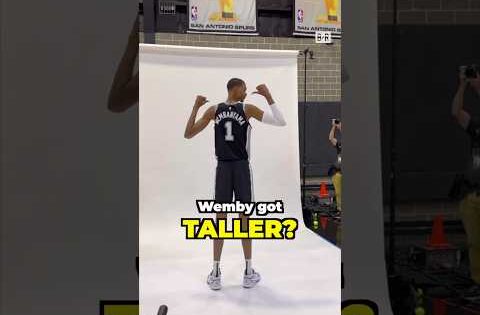 Wemby got two inches TALLER at 7’5”?! 🤯
