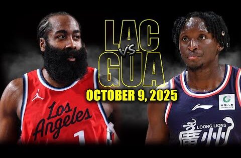Los Angeles Clippers vs Guangzhou Loong Lions Full Game Highlights – October 9, 2025 | NBA Preseason
