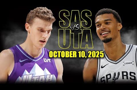 San Antonio Spurs vs Utah Jazz Full Game Highlights – October 10, 2025 | NBA Preseason