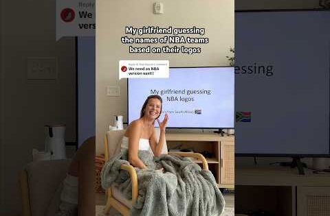 My girlfriend guessing the name of NBA teams #basketball #nba #nbateams #girlfriend #nbamemes