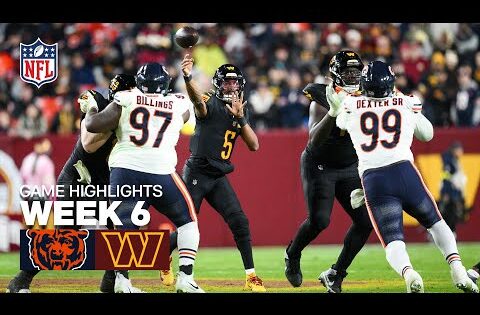Chicago Bears vs Washington Commanders Game Highlights | 2025 NFL Season Week 6