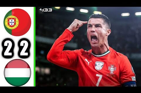 ملخص مباراه البرتغال و المجر 2-2 اهداف مباراه البرتغال و المجر اليوم 2025
