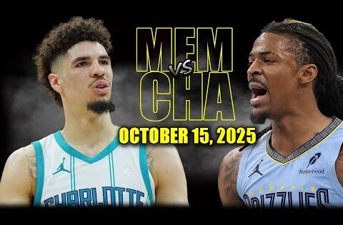 Memphis Grizzlies vs Charlotte Hornets Full Game Highlights – October 15, 2025 | NBA Preseason