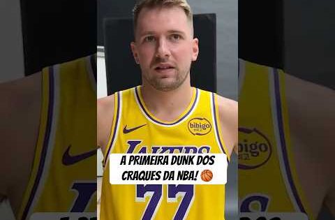 Quando foi a primeira vez que os craques da NBA enterraram a bola? 👀 #nba #basquete #shorts