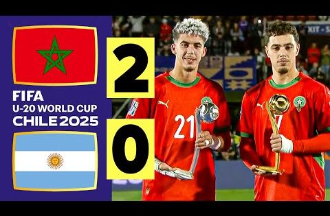 ملخص مباراة المغرب والأرجنتين 2-0 اليوم | أهداف مباراة المغرب والأرجنتين | كأس العالم للشباب 2025 🇲🇦