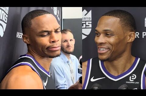 Russell Westbrook hilarious reaction to if this is his last season in the NBA 😂