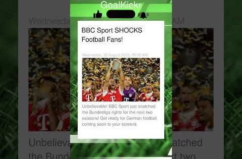 Bundesliga on BBC! HUGE Football News!