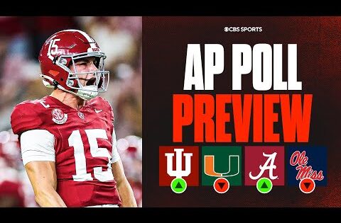 College Football Week 9 AP Top 25 PREVIEW: Indiana & Alabama rise, How far does Miami fall?
